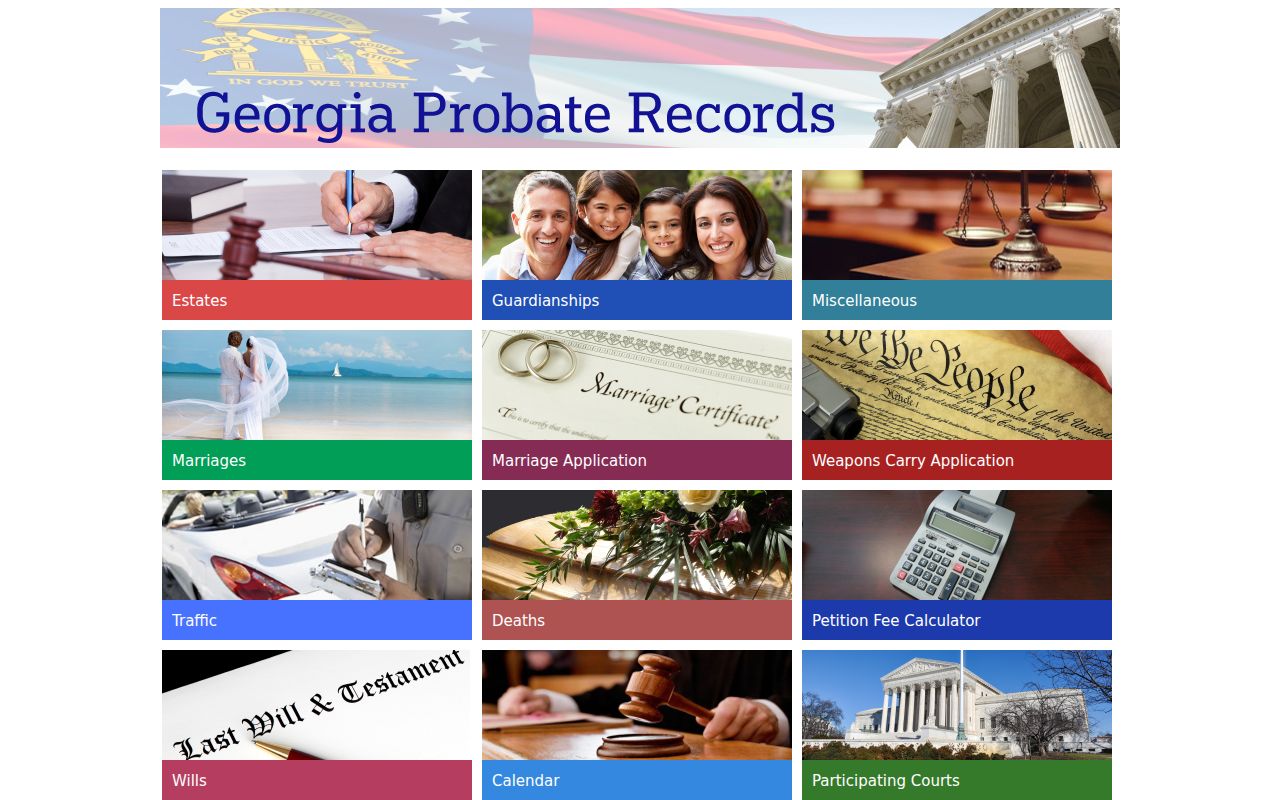 Hall County court dates Georgia Probate Records calendar
