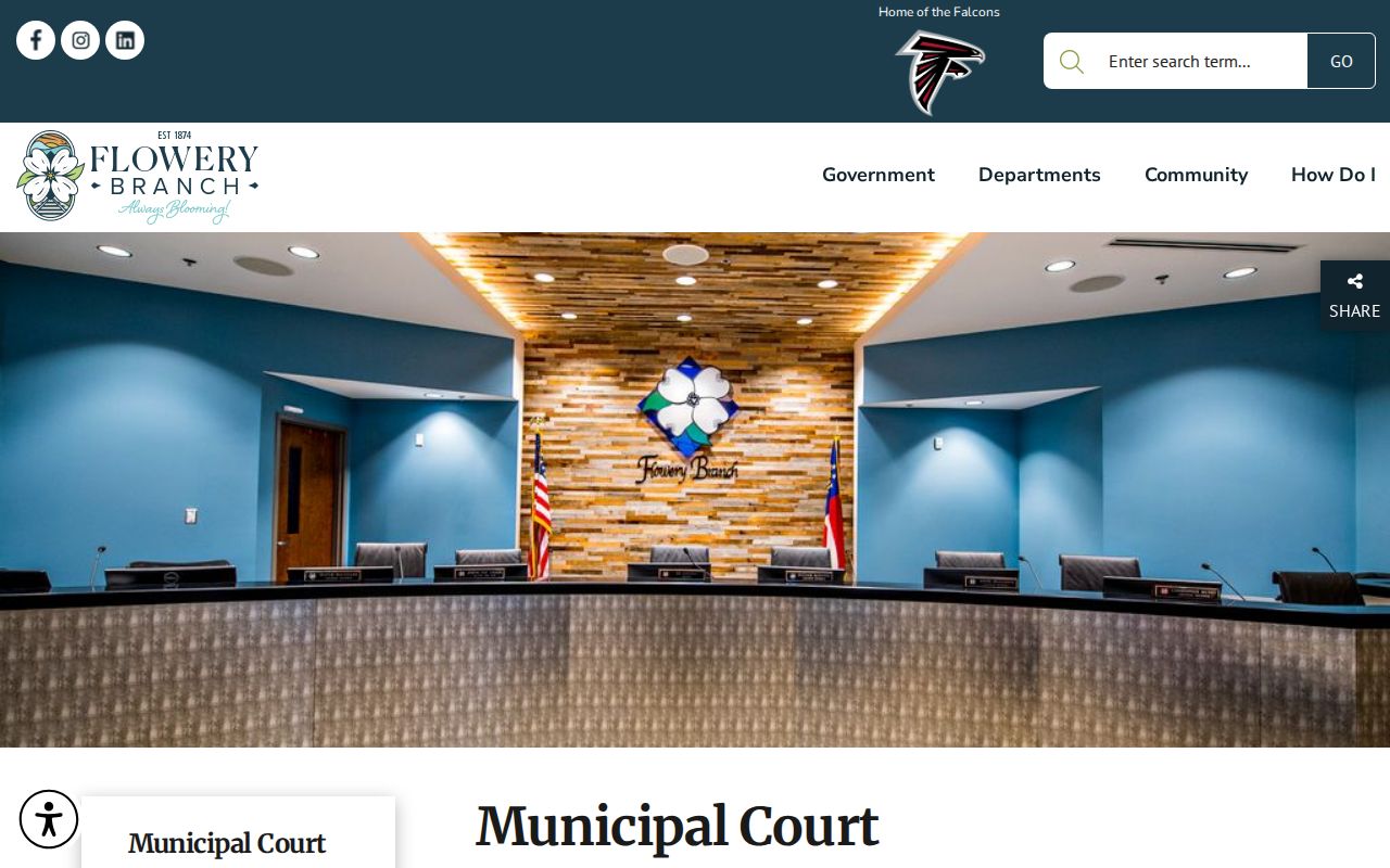 Official Flowery Branch Municipal Court docket information